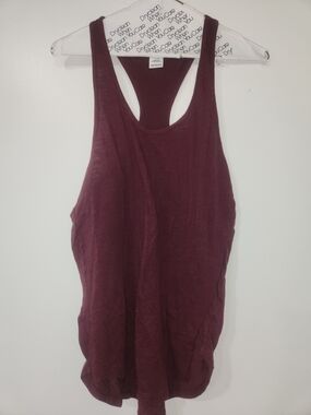 PINK Victoria's Secret Maroon Racerback Tank Top
